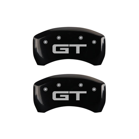MGP Rear set 2 Caliper Covers Engraved Rear 2015/GT Black finish silver ch - 10203R2MGBK