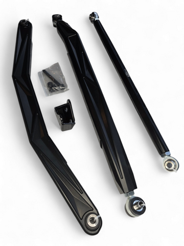 Elektric Offroad 2024+ Can Am Maverick R Volt Billet Radius Rods Anodized Black - AMFBM0001-B