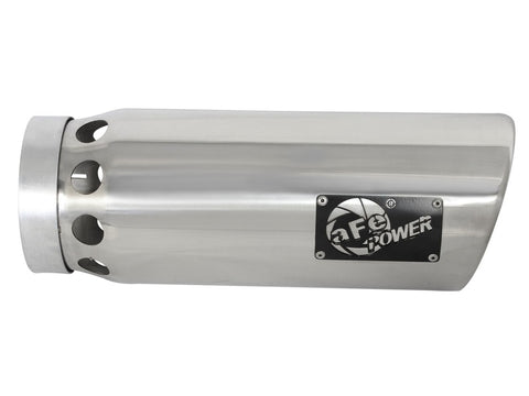 aFe MACHForce XP Cat-Back SS-304 5in Interooled Exh Tip 5in In x 6in Outx16inL Bolt-On Right (Pol) - 49T50601-P161
