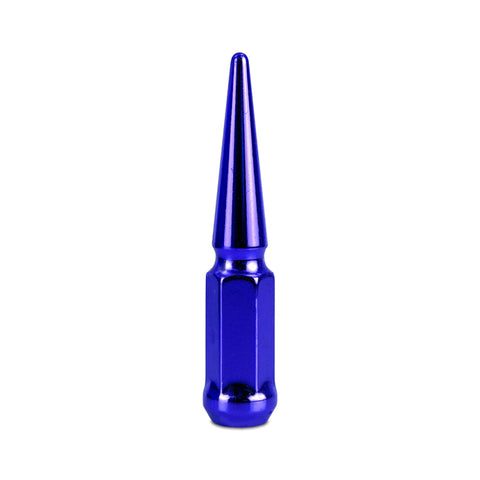 Mishimoto Mishimoto Steel Spiked Lug Nuts M14 x 1.5 32pc Set Blue - MMLG-SP1415-32BL