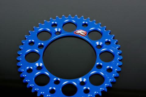 Renthal 02-17 Yamaha YZ85 Rear Grooved Sprocket -Blue 428-52P Teeth - 121U-428-52GPBU