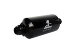 Aeromotive In-Line Filter - (AN -10 Male) 10 Micron Fabric Element Bright Dip Black Finish - 12387
