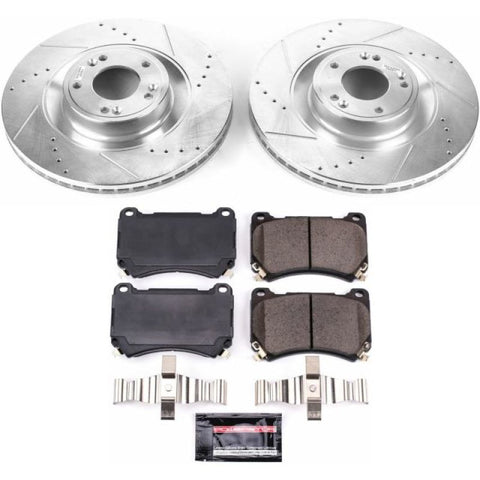 Power Stop 2011 Hyundai Equus Front Z23 Evolution Sport Brake Kit - K5928