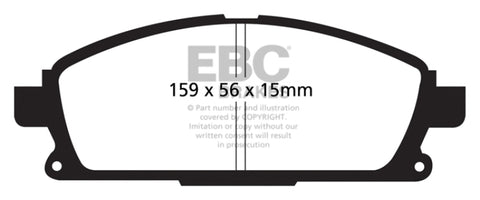 EBC 01 Infiniti Q45 4.1 Greenstuff Front Brake Pads - DP21861