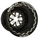 Weld V-Series 16x16 / 5x4.75 BP / 4in. BS Black Wheel - Black Double Beadlock - 84B-616B278UB