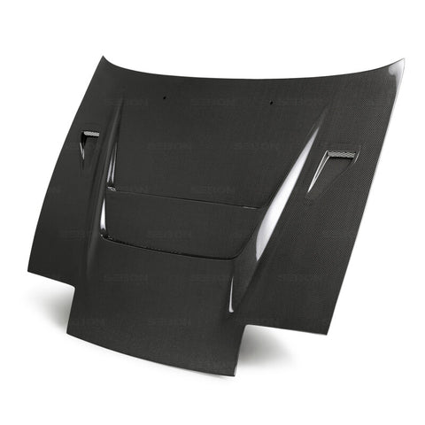 Seibon 89-94 Nissan 180SX/240SX DVII Carbon Fiber Hood - HD8994NS240-DVII