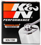 K&N Suzuki / Arctic Cat / Cagiva / Kawasaki / KYMCO / Aprilia 2.813in OD x 3.221in H Oil Filter - KN-138C