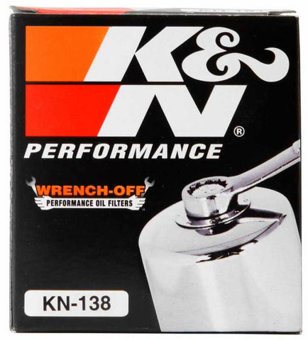 K&N Suzuki / Arctic Cat / Cagiva / Kawasaki / KYMCO / Aprilia 2.813in OD x 3.221in H Oil Filter - KN-138C