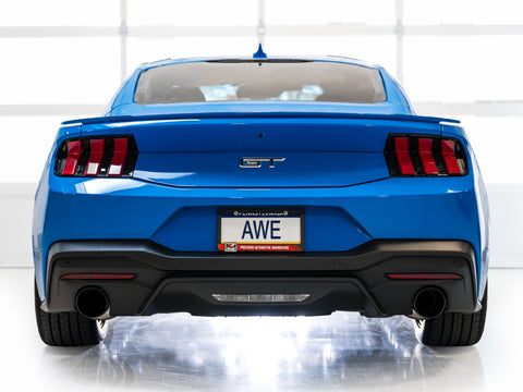 AWE Tuning 2024 Ford Mustang GT Fastback S650 RWD Touring Catback Exhaust w/ Dual Diamond Black Tips - 3015-33650