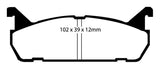 EBC 91-96 Ford Escort 1.8 Yellowstuff Rear Brake Pads - DP4828R