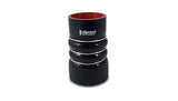 Vibrant 4 Ply Aramid Reinf Silicone Hump Hose conn 4in ID x 6in long 3 reinforcement ring MATTE BLK - 11822