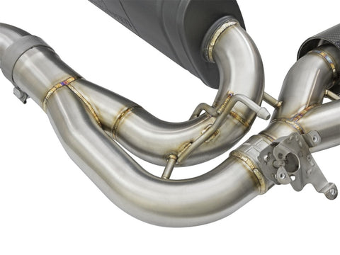 aFe MACHForce XP 3in - 2 1/2in Axle Back 304SS Exhaust w/ Carbon Fiber Tips 16-17 BMW M2 (f87) - 49-36333-C