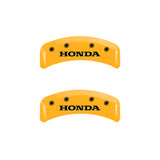 MGP 4 Caliper Covers Engraved Front & Rear i-Vtec Black finish silver ch - 20130SIVTBK
