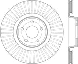 StopTech 14+ Ford Focus ST w/ 335mm Brakes Front Right Slotted & Drilled Rotor - 127.65146R