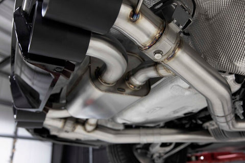 Dinan 21-27 BMW M3/M4 (G80/G82/G83) Valved Axleback Exhaust System - Black Tips - D660-0093-BLK