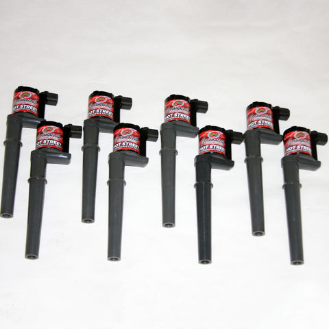 Granatelli 99-14 Ford 4.6L/5.4L/5.8L 4V Hot Street Coil Packs - Black (Set of 8) - 25-4001