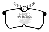 EBC 06-13 Audi A3 2.0T (Girling Rear Caliper) Bluestuff Front Brake Pads - DP51517NDX