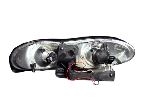 ANZO 1998-2002 Chevrolet Camaro Projector Headlights w/ Halo Black - 121160