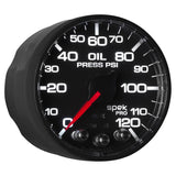 Autometer Spek-Pro 52.4mm 0-120 PSI Digital Stepper Motor Oil Pressure Gauge - P325328