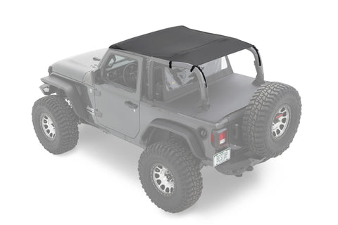 Bestop 18-23 Jeep Wrangler JL 2-Door Header Safari Bikini (Black Diamond) - 52609-35