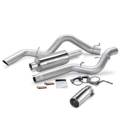 Banks Power 06-07 Chevy 6.6L CCLB Monster Exhaust System - SS Single Exhaust w/ Chrome Tip - 48941