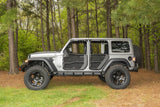 Rugged Ridge Fortis Tube Door Covers Full Set Black 18-20 Jeep Wrangler JLU - 13579.55