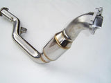 Invidia 02-07 WRX/STi Polished Divorced Waste Gate Downpipe with High Flow Cat - HS05SW1DPC