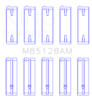 King Engine Bearings Isuzu 4XE1/4XF1/4XC1T (Size STD) Main Bearing Set - MB5128AM