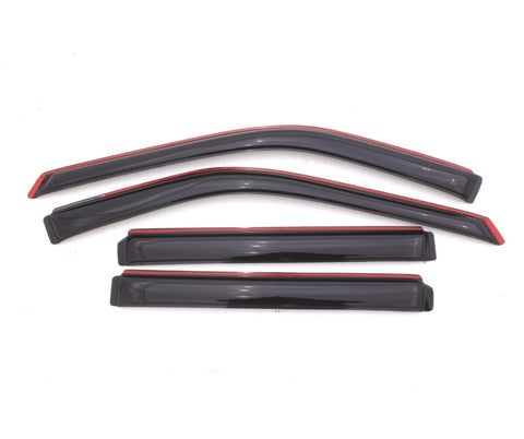 AVS 11-18 Ford Explorer Ventvisor In-Channel Front & Rear Window Deflectors 4pc - Smoke - 194293