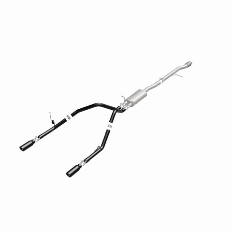 MagnaFlow SYS Cat-Back 4in Black Dual Split Rear Tips 14-15 Chevy Silverado/GMC Sierra 4.3L-5.3L - 15361