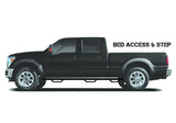 N-Fab Podium LG 99-16 Ford F-250/F-350 Super Duty Crew Cab 6.75ft Bed - Tex Black - Bed Access - 3in - HPF99105CC-6-TX