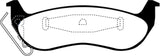 EBC 03+ Ford Crown Victoria 4.6 Redstuff Rear Brake Pads - DP31677C