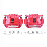 Power Stop 13-18 Honda Accord Front Red Calipers w/Brackets - Pair - S7106