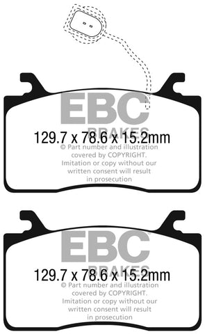 EBC 2017+ Alfa Romeo Giulia 2.0T Bluestuff Front Brake Pads - DP52325NDX