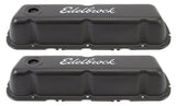 Edelbrock Valve Cover Signature Series Ford 260-289-302-351W CI V8 Black - 4603
