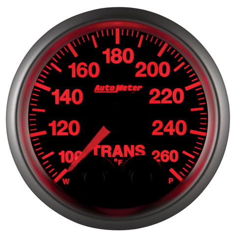 Autometer Elite 52mm 100-260 Degrees F Trans Temperature Peak and Warn Gauge w/ Electronic Control - 5658