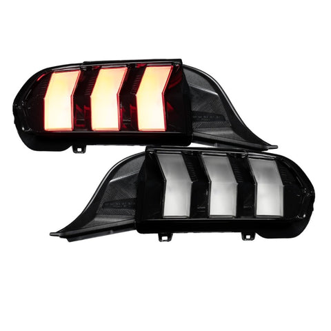 Form Lighting 2024+ Ford Mustang Sequential LED Tail Lights Smoked (Pair) - FL0088