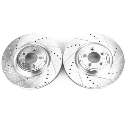 Power Stop 14-19 Jaguar F-Type Front Evolution Drilled & Slotted Rotors - Pair - EBR1083XPR