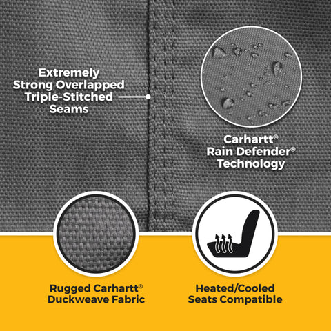 Covercraft 24-26 Jeep Wrangler Fr Buckets Carhartt SeatSaver Custom Front Row Seat Cover - SSC2652CAGY