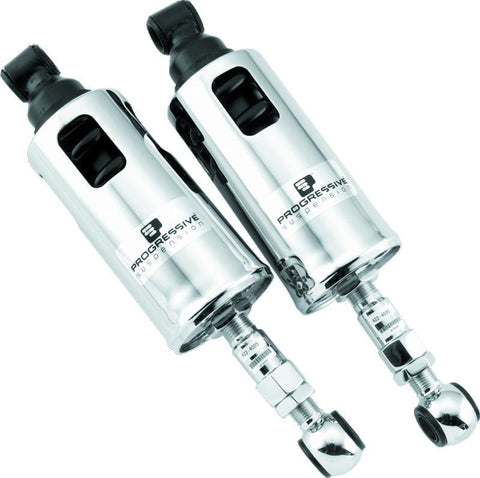 Progressive 89-99 Harley-Davidson Softail 422 Series Shocks - Chrome - 422-4035C