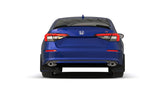 Rally Armor 22-26 Honda Civic/Civic Si/Sport Black UR Mud Flap w/White Logo - MF90-UR-BLK/WH