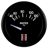 Autometer 52mm Stack Instruments 40-120 Degree C Electric Water Temperature Gauge - Black - ST3207