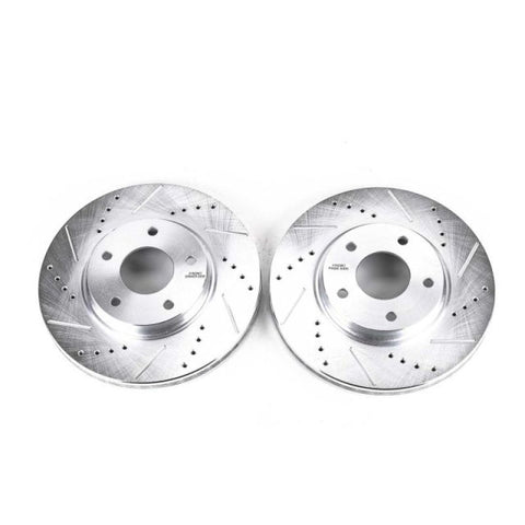 Power Stop 03-04 Infiniti M45 Front Evolution Drilled & Slotted Rotors - Pair - JBR1129XPR