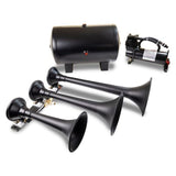 Kleinn Triple Black Horn Kit w/150 PSI Waterproof 3.0 gal Air Tank - HK9 Slimline