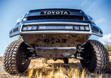 N-Fab M-RDS Front Bumper 07-13 Toyota Tundra - Tex. Black w/Silver Skid Plate - T071MRDS-TX