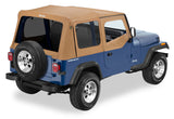 Bestop 88-95 Jeep Wrangler YJ Replace A-Top (Spice Sailcloth Tinted Windows Upper Door Skins ) - 79123-37