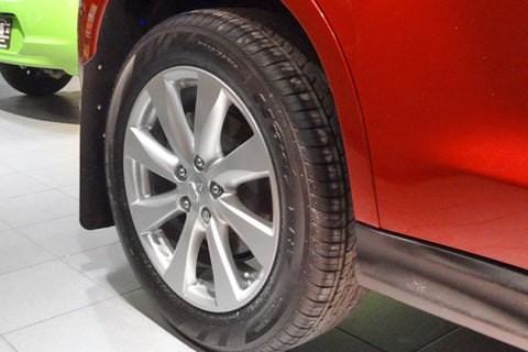 Rally Armor 10-19 Mitsubishi Outlander Sport/ASX/RVR Black UR Mud Flap w/ Grey Logo - MF33-UR-BLK/GRY