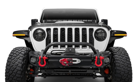Bushwacker 18-22 Jeep Wrangler 2/4dr / 20-22 Jeep Gladiator Trail Armor Hood Armor (3pc) - Tex. Blk - 14131