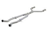 aFe Takeda 2.5in to 3in 304 SS Y-Pipe Exhaust System 16-18 Infiniti Q50/Q60 V6-3.0L (tt) - 49-36131