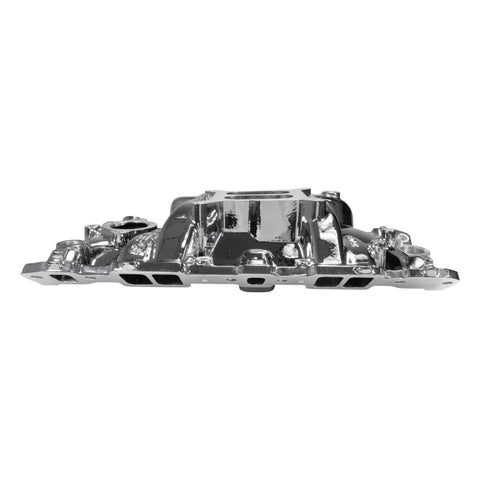 Edelbrock Chevy SB Performer EPS Intake Manifold w/ Oil Fill Tube - Chrome Plasma - 2703-CP